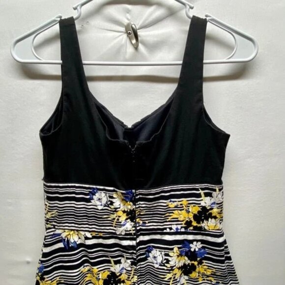 B. Smart Dress Women's Small Multi-Color Floral Cotton Summer Sundress Pockets - Picture 6 of 11